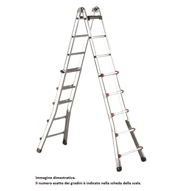 Vendita online Scala SCALISSIMA telescopica multiposizione 10+10 gradini 